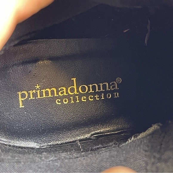 Chunky Black Boots with Buckles Primadonna From Italy - Picture 8 of 9